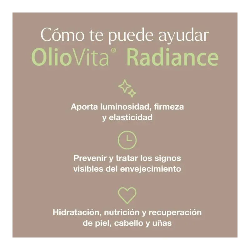 Vitae Oliovita Radiance, 120 cápsulas