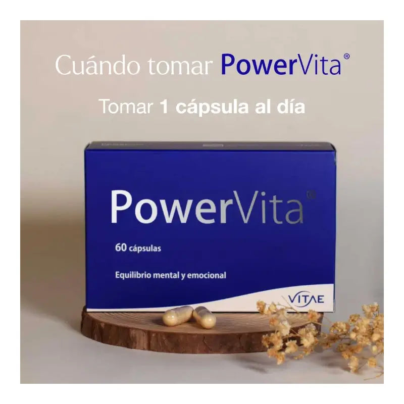 Vitae Powervita, Suplemento alimentar com Ashwagandha, 60 cápsulas