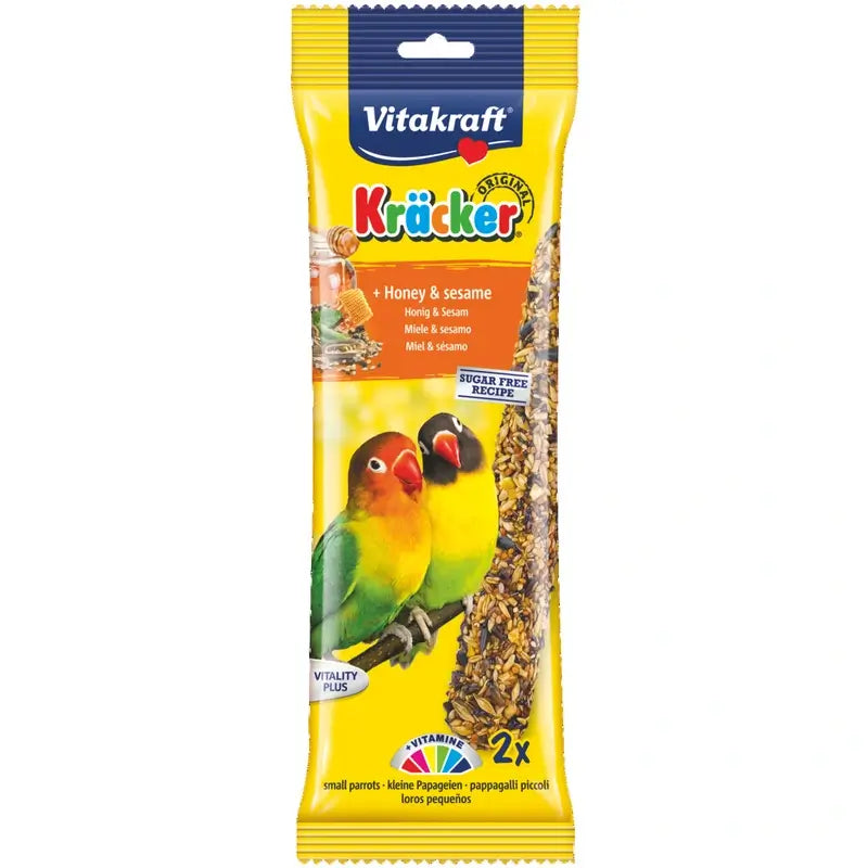 Vitakraft Barras para Agapornis com Mel, 5x2 unidades
