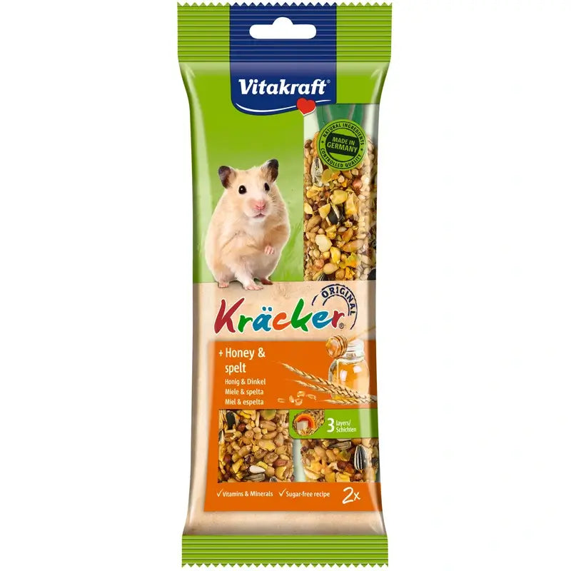 Vitakraft Barras para Hamsters com Mel e Sésamo, 5x2 unidades