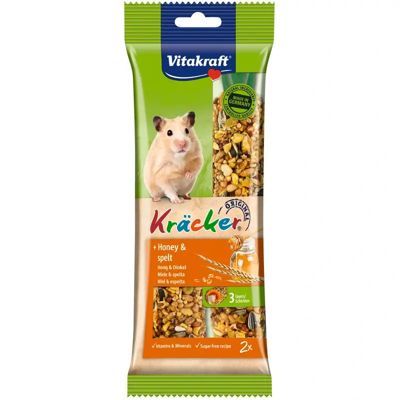 Vitakraft Barras para Hamsters com Mel e Sésamo, 5x2 unidades