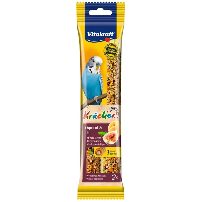 Vitakraft Barras para Periquitos com Alperce e Figo, 7x2 unidades