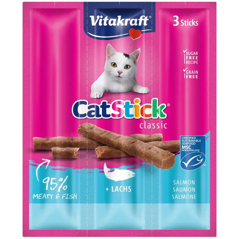 Vitakraft Cat Stick Mini Salmão e Truta 20x3 unidades
