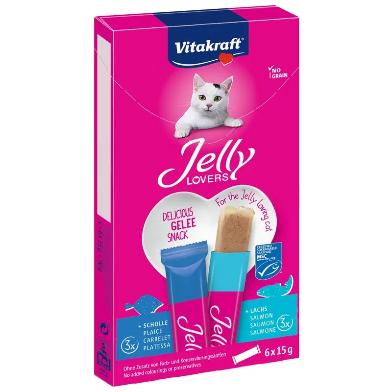 Vitakraft Jelly Lovers Salmão e Solha 15 gramas