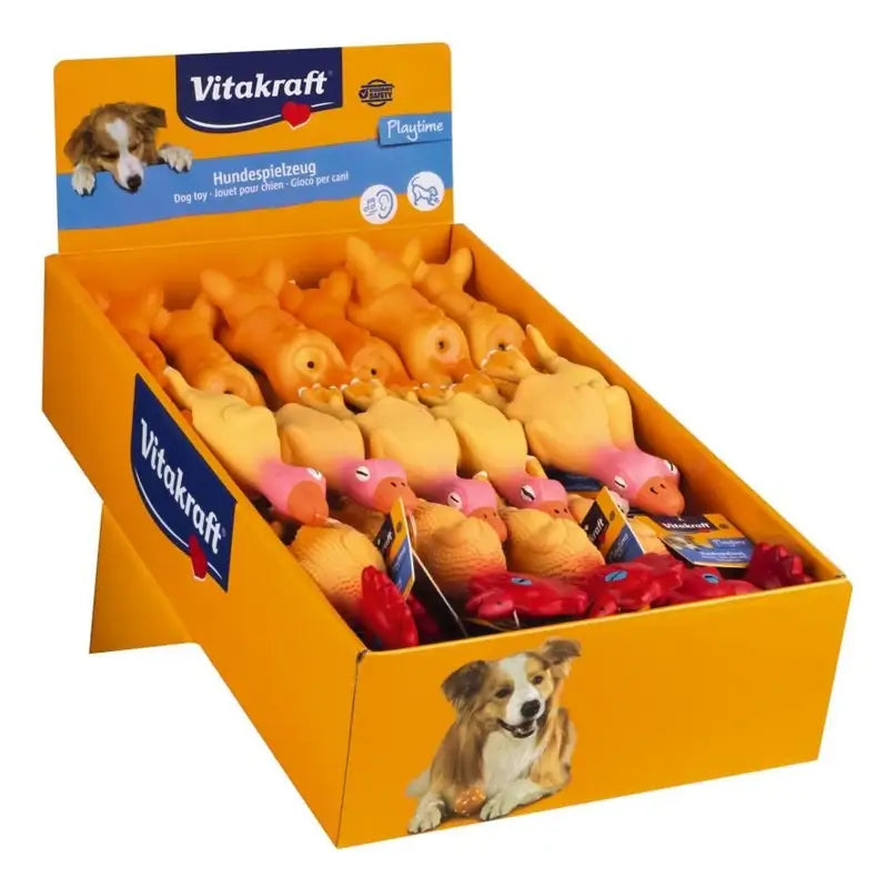 Vitakraft Brinquedo para Cães - Sortido de Animais Mini - 36 unidades
