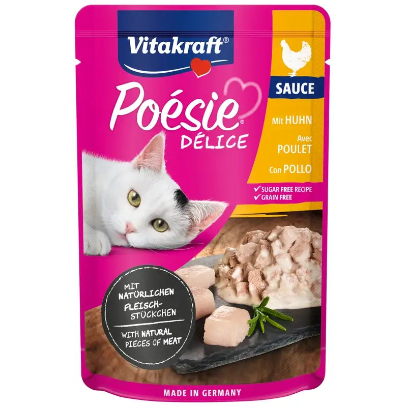 Vitakraft Poésie Delisauce Embalagem de Frango 23x85gr