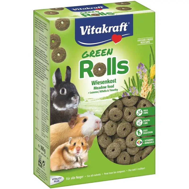 Vitakraft Anéis de Alfafa para Roedores 300 gramas