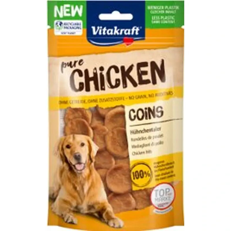 Vitakraft Snack Monedas de Frango 8x80 gramas