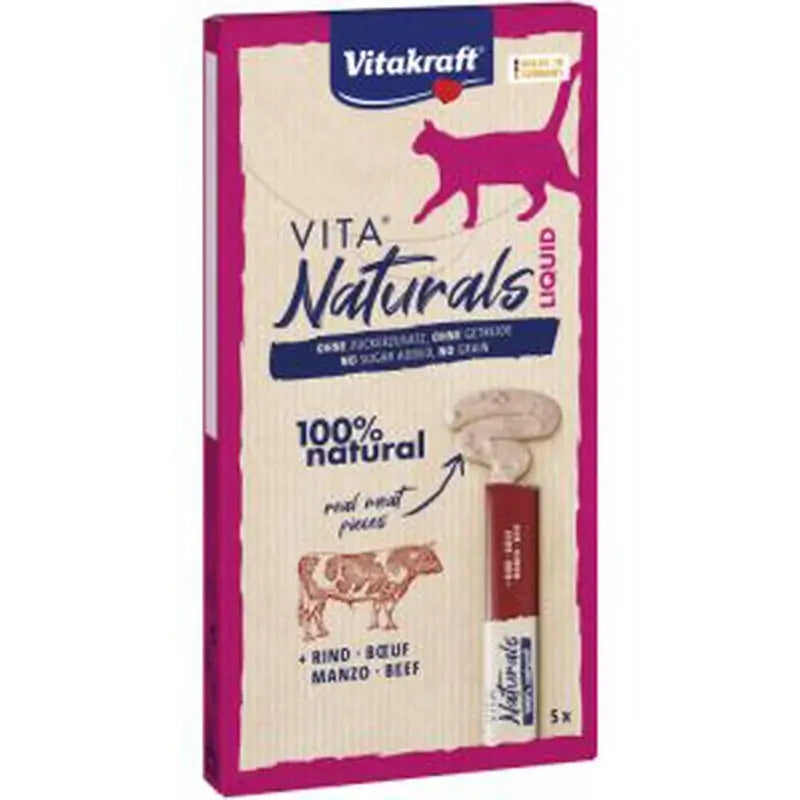 Vitakraft Vita Naturals Snack Líquido de Vitela 11x5 unidades