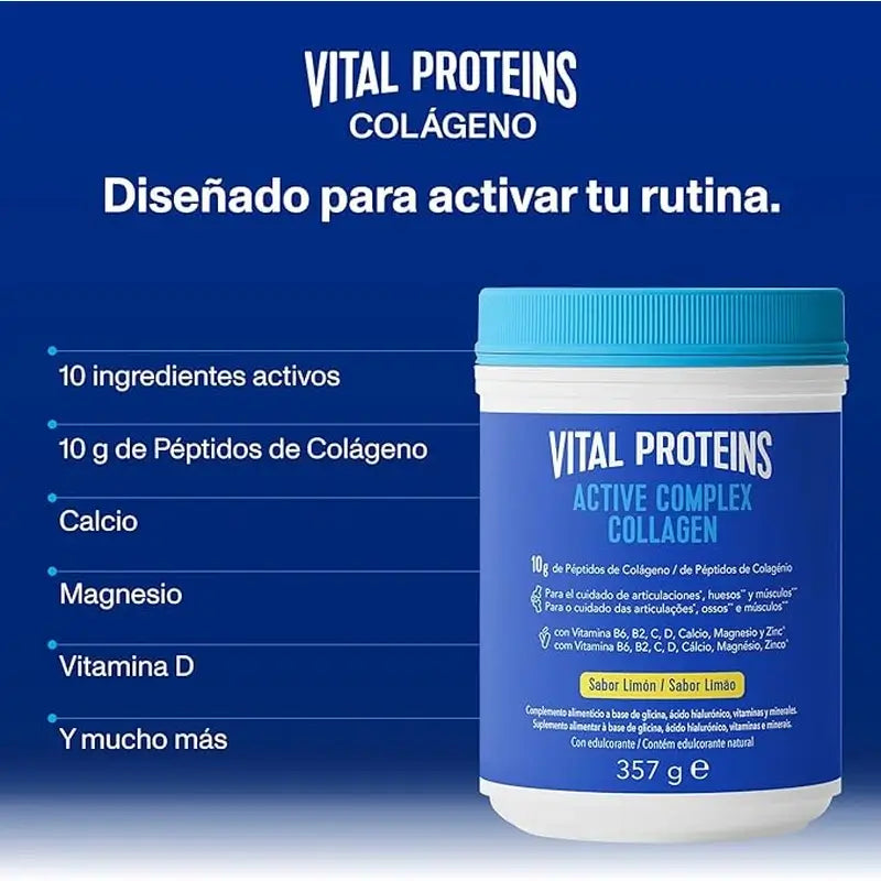 Vital Proteins Complexo Ativo de Colagénio Limão, 357 g