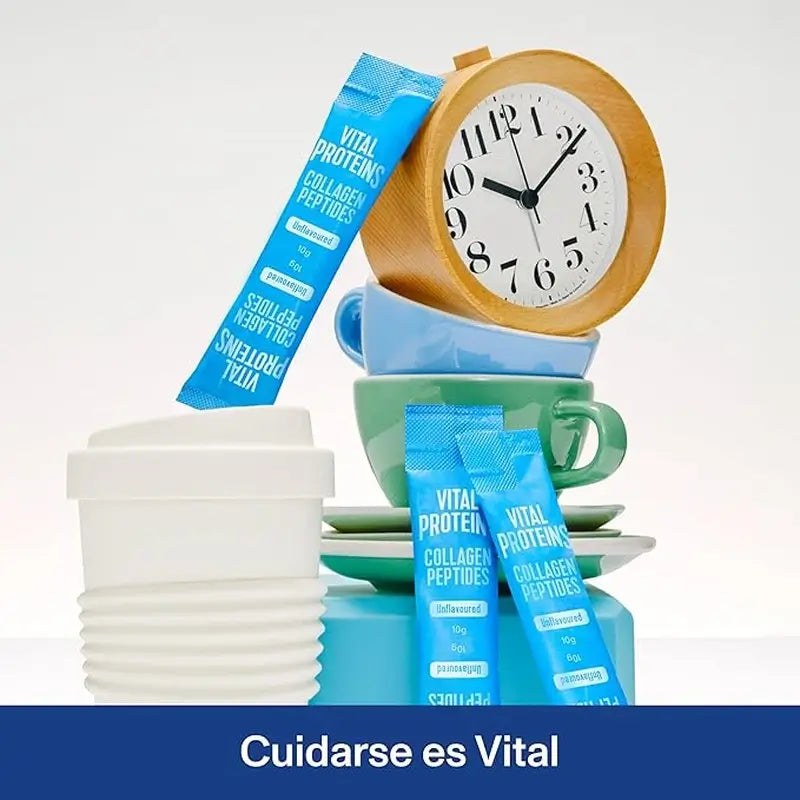 Vital Proteins Suplemento alimentar Peptídeos de colagénio sabor neutro, 10 saquetas