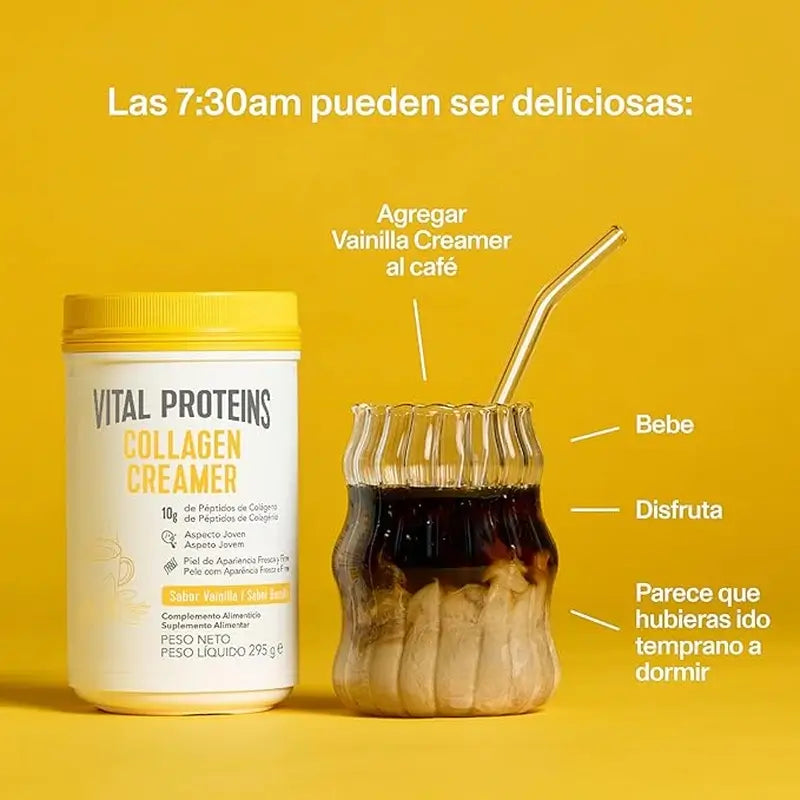 Vital Proteins Creme em Pó, Colagénio Sabor Baunilha, 295 g