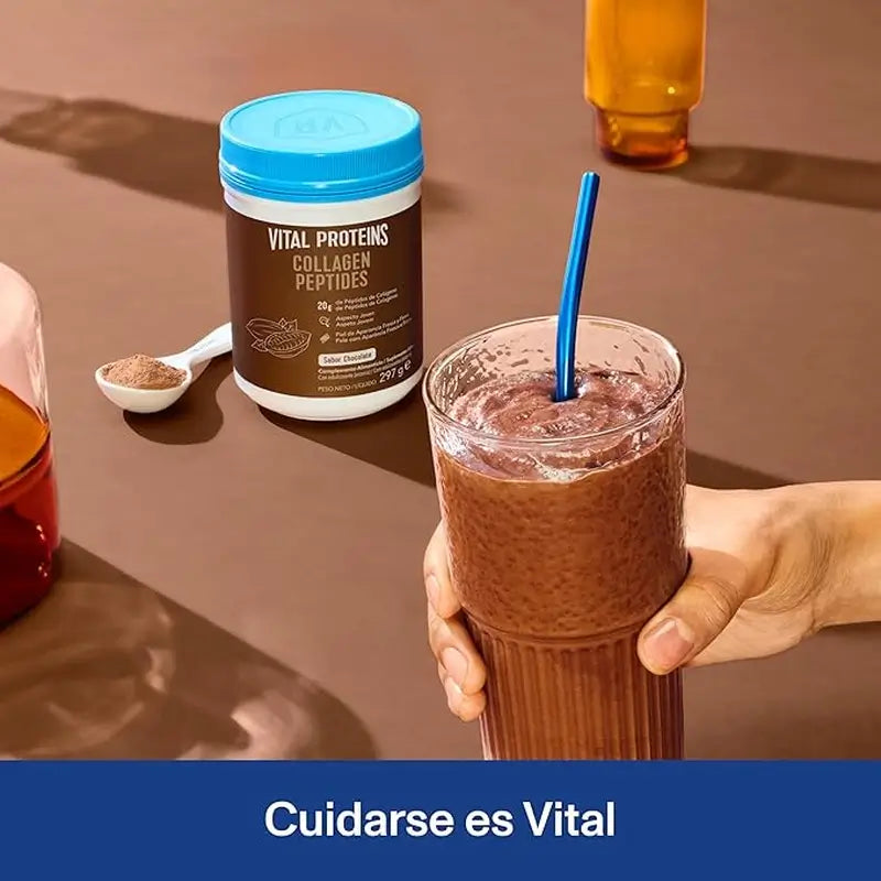 Vital Proteins Duplo Collagen Peptides Sabor a Chocolate, 2x 297 g