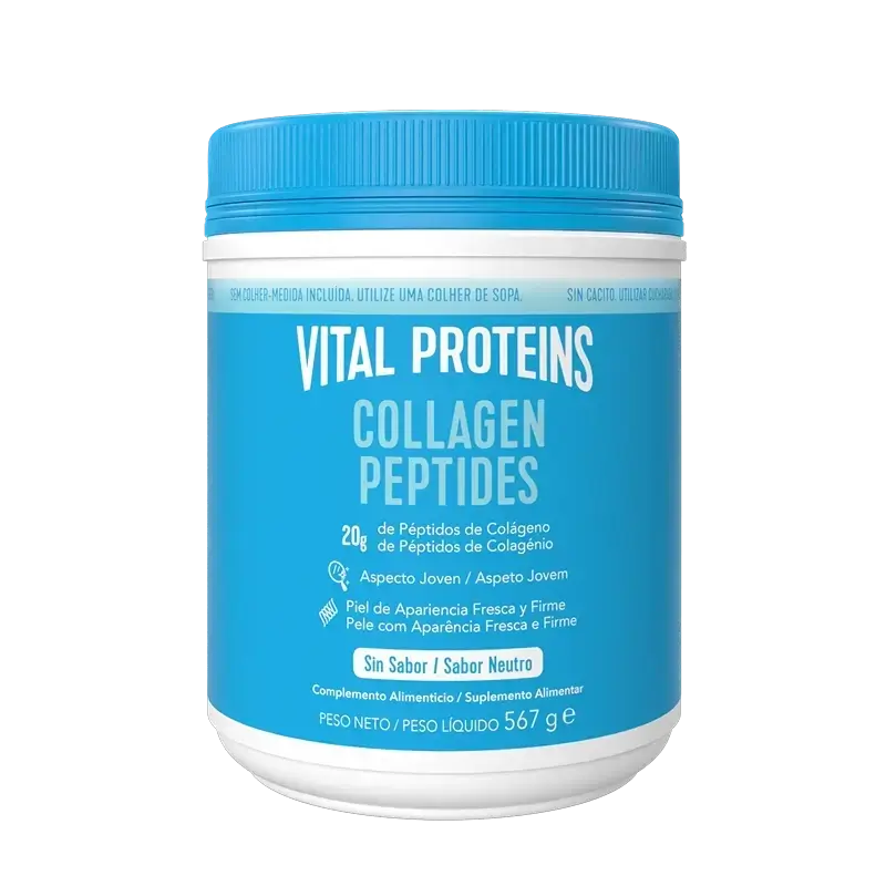 Pacote de Peptídeos de Colagénio Vital Proteins 567 g + 10 Saquetas Sabor Neutro