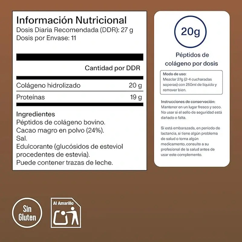 Vital Proteins Peptídeos de Colagénio com sabor a chocolate, 297 g