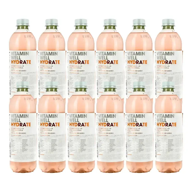 Vitamina Well Hydrate, embalagem de 12 x 500 ml