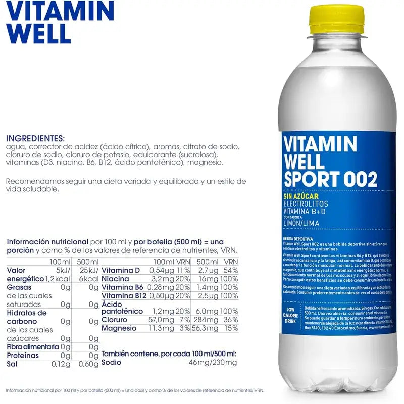 Vitamina Well Sport 002 , 500 ml