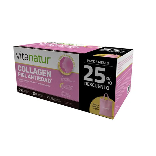 Vitanatur Collagen Skin Promo 3 Meses , 90 frascos