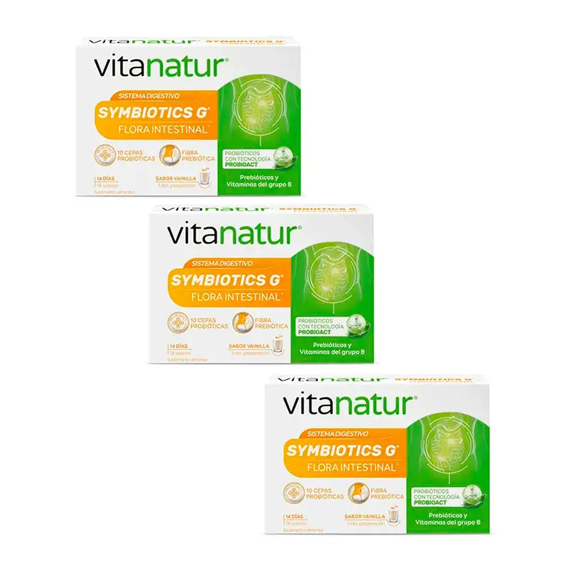 Vitanatur Simbiotics G Turbo Pack 3 x 14 saquetas