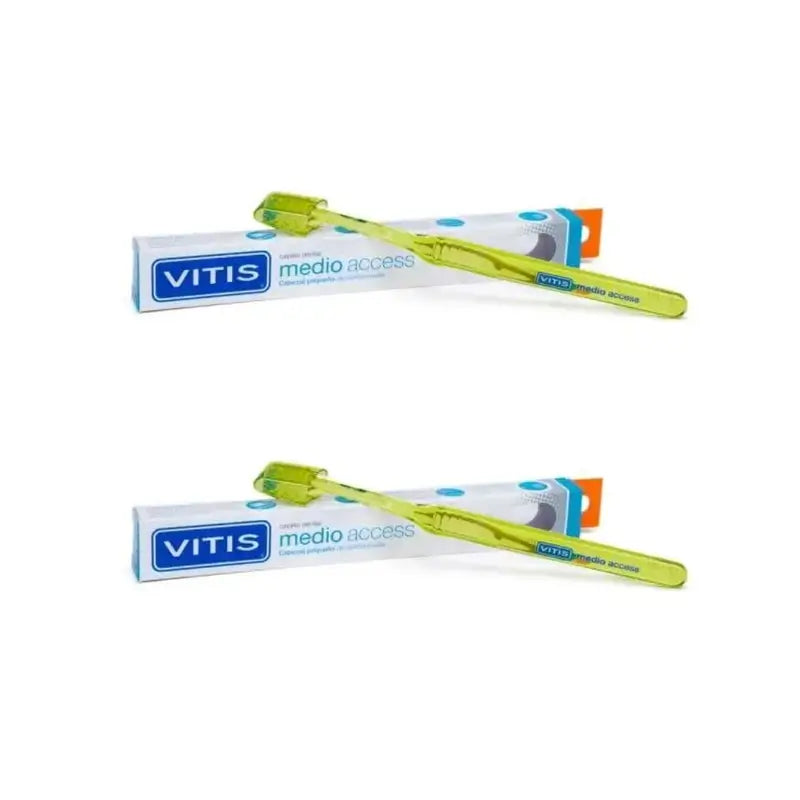 Vitis Access Medium Toothbrush Access Small Head, 2 unidades