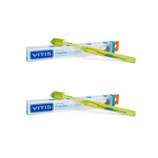 Vitis Access Medium Toothbrush Access Small Head, 2 unidades