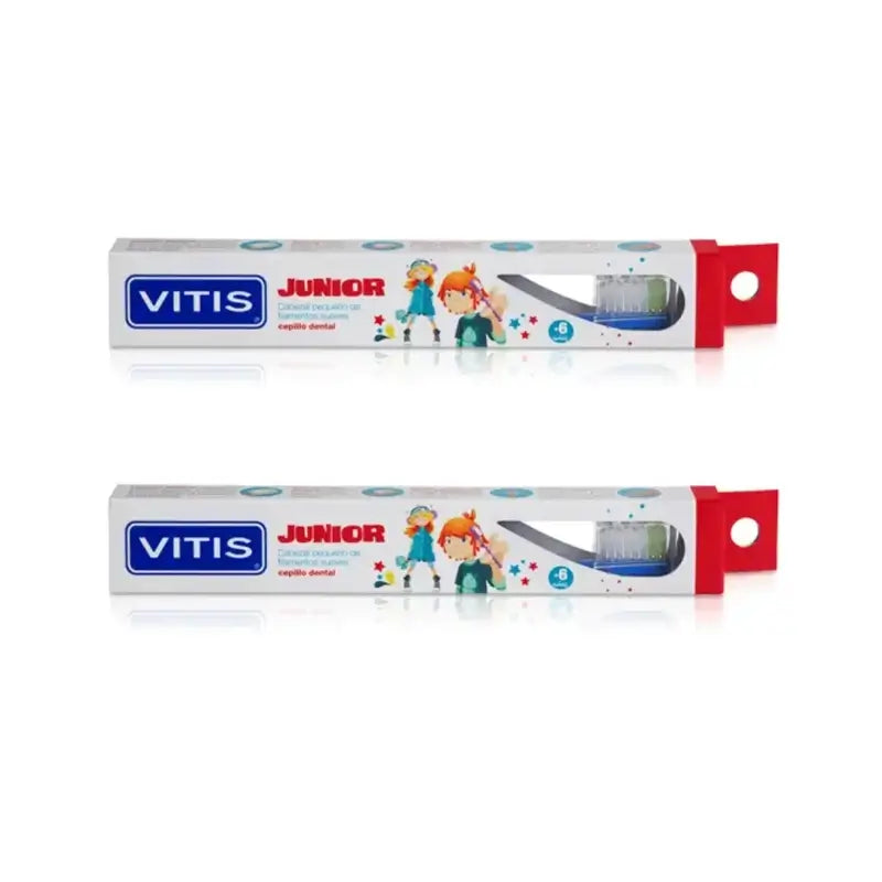 Vitis Junior Toothbrush 6 anos de idade ou mais, 2 unidades