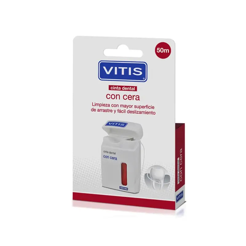 Fita dentária Vitis com cera 2X50 M
