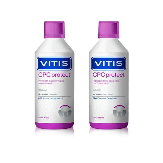 Vitis Cpc Protect Colutório sem Álcool 2X500 Ml