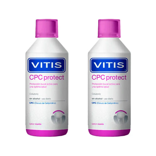 VITIS Duplo Cpc Protect Colutório sem Álcool 2x500 ml