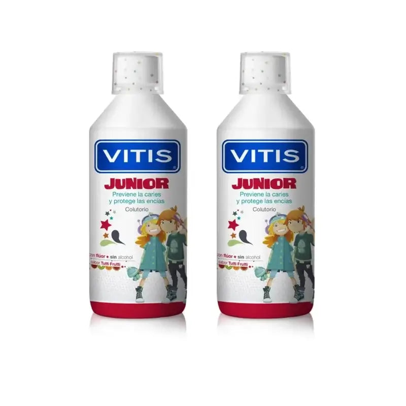 Vitis Junior Colutório, 2X500 Ml Sabor Tutti Frutti