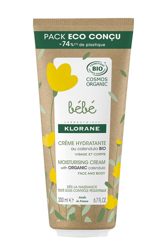 Creme Hidratante de Calêndula Orgânico Certificado Klorane - Rosto e Corpo - Bebé , 200 ml