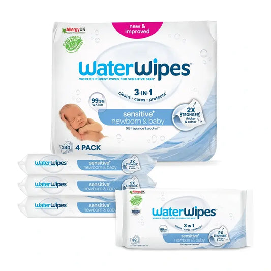 Waterwipes Toalhetes bebé Biodegradáveis 4x60, 240 unidades