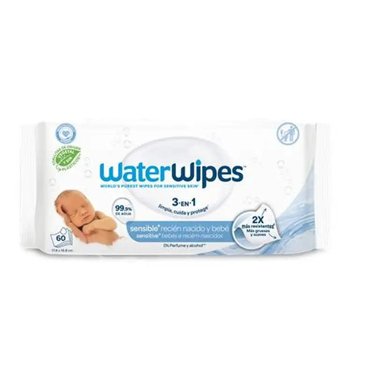 Waterwipes Toalhetes bebé Biodegradáveis, 60 Unidades
