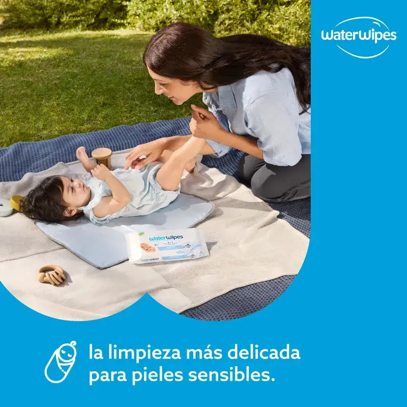 Waterwipes Toalhetes bebé Biodegradáveis, 60 Unidades