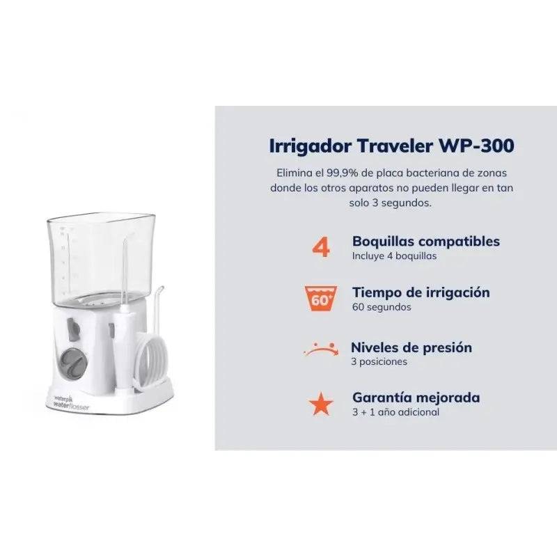 Waterpik Wp-300 Traveler Irrigador Oral Eléctrico Viagem Normal