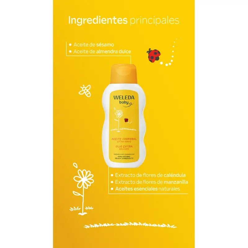 Óleo hidratante de calêndula WELEDA 150 ml
