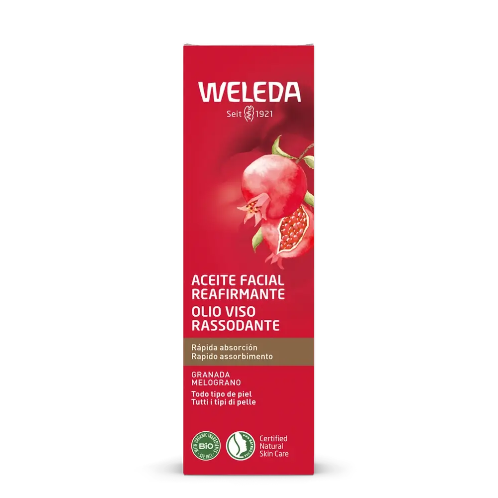 Óleo Facial Reafirmante de Romã Weleda, 30 ml
