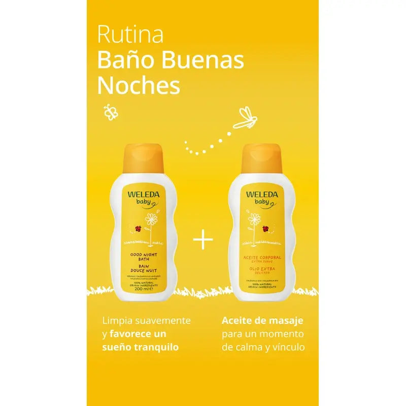 Weleda Calendula Banho de Boa Noite, 200 ml
