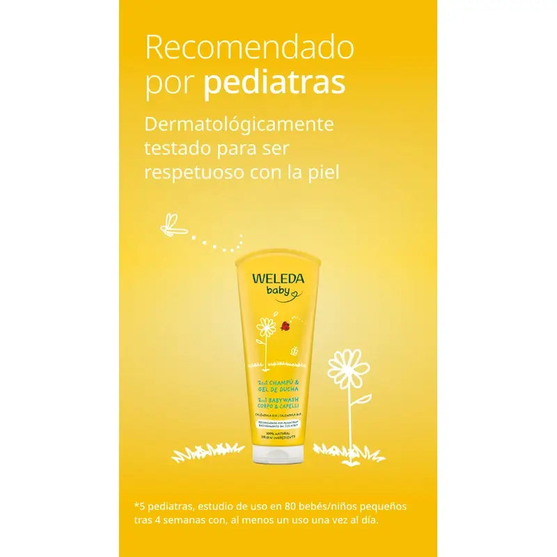 WELEDA CHAMPU Y GEL DE DUCHA CALENDULA 200 ML