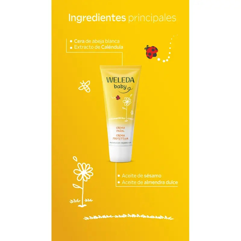 WELEDA CREMA PAÑAL BEBE DE CALENDULA  75 ML