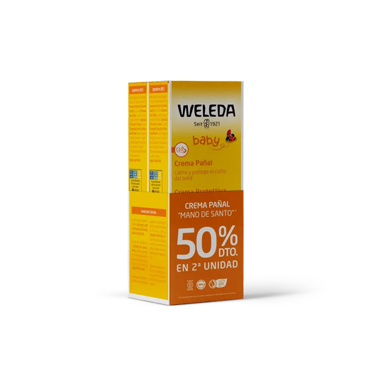 Weleda Calendula Nappy Cream, Duplo 50% Desconto 2ª Unidade, 2 x 75 ml