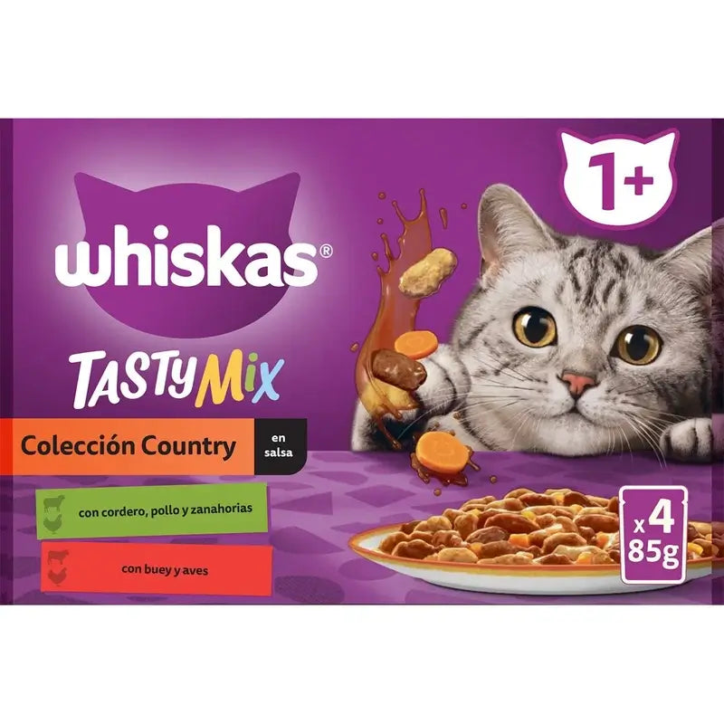 Whiskas Tasty Mix Coleção País 13X4X85Gr