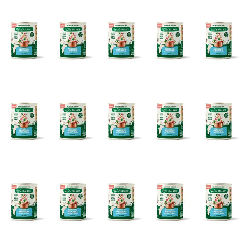 Wild Balance Canned Market Stew With Turkey & Beef For Dogs, 400 g, Embalagem de 15