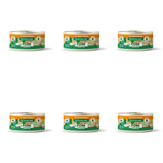Wild Balance Philosophy Pork Barf For Cats Can, 120 g, Embalagem de 6