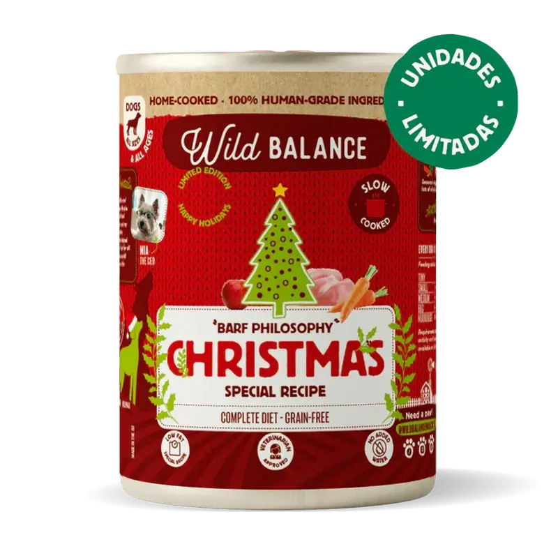 Wild Balance Receita de Natal enlatada para cães, 400 gramas