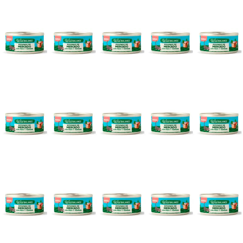 Wild Balance Canned Chef's Recipes Market Stew Para Gatos, 80g, Embalagem de 15