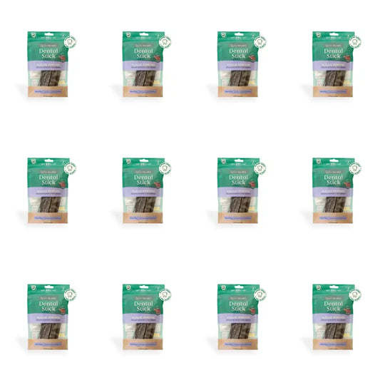 Wild Balance Snacks Snacks Dental Stick Off Plaque , 7 sticks, Embalagem de 12