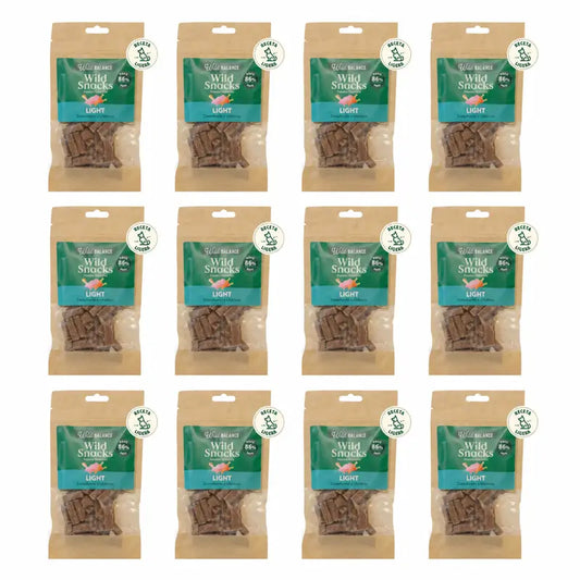 Wild Balance Wild Snack Light - Cenoura e Pastinaca , 75 gramas, Embalagem de 12