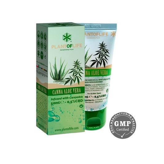 Gel de Aloé Vera da Plant Of Life com CBD 0,5% Canna Aloe , 50 ml