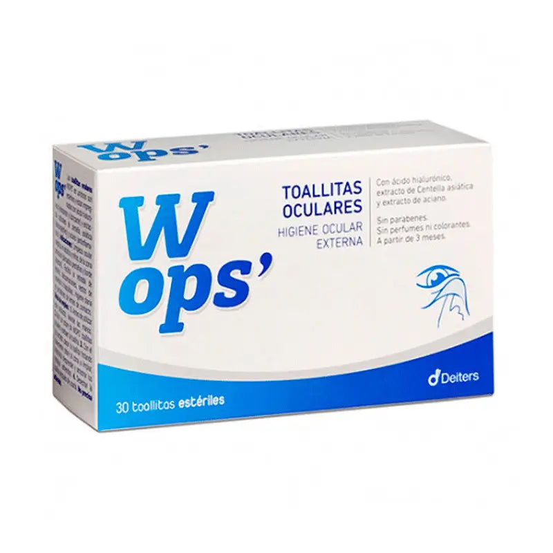 Wops Toalhetes Oculares, 30 unidades